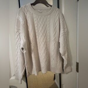 EUC J.Crew Cream 2X Sweater